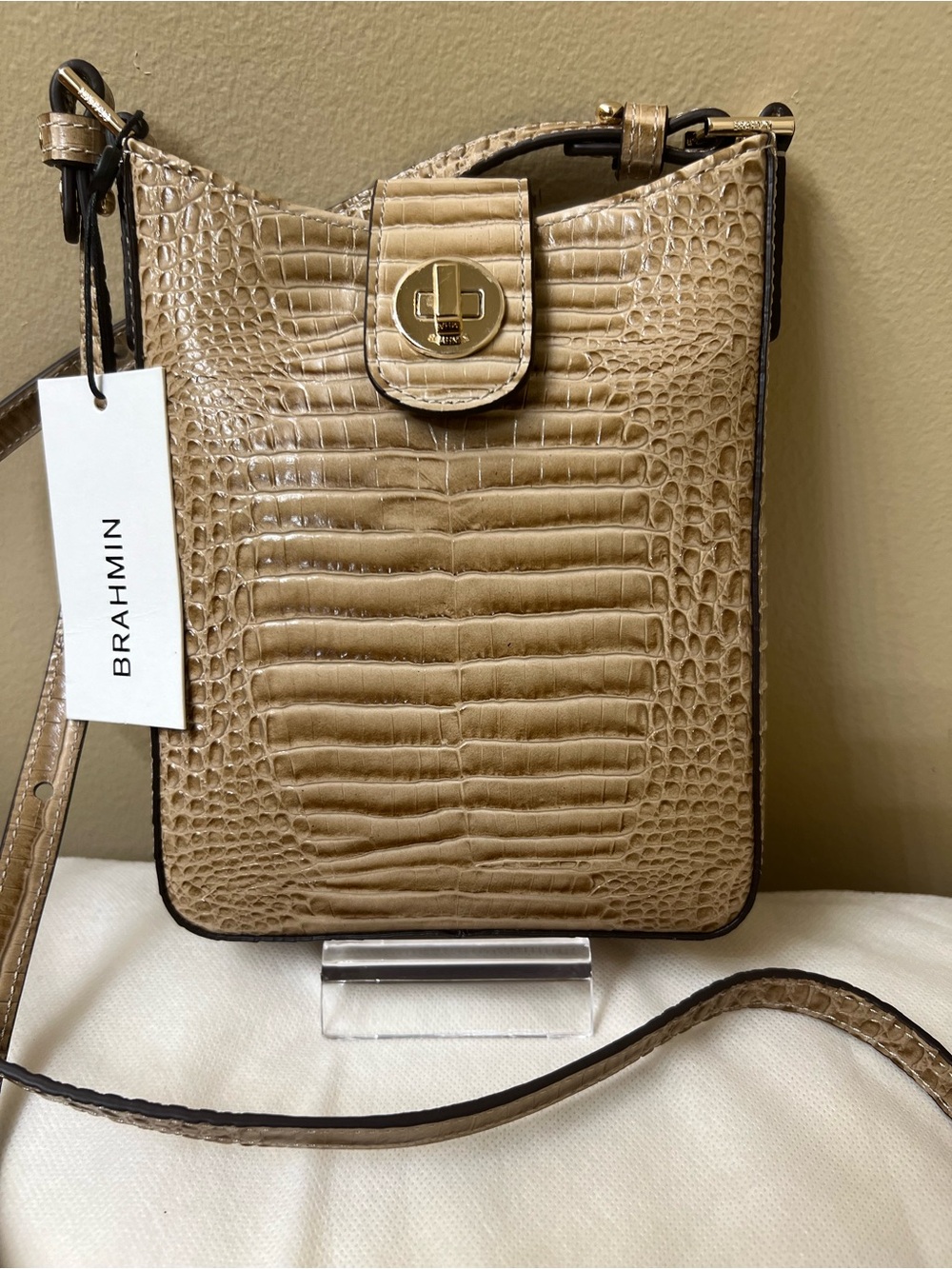 Brahmin Croc-Embossed Crossbody NWT - Picture 10 of 15